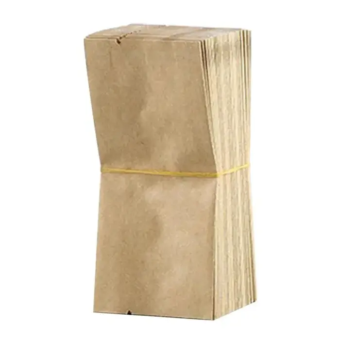 100Pcs sac en papier Kraft pochette Vintage petit
