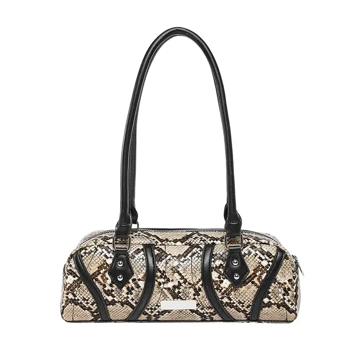 Sacs à bandoulière carrés en PU motif serpent