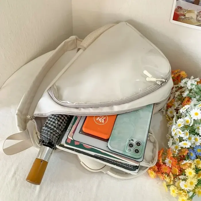 Sac à bandoulière Transparent à fermeture éclair pour femmes
