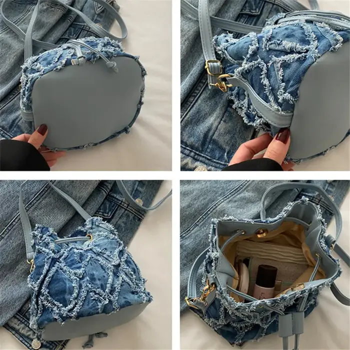 Mini sacs en Denim de Style seau pour femmes