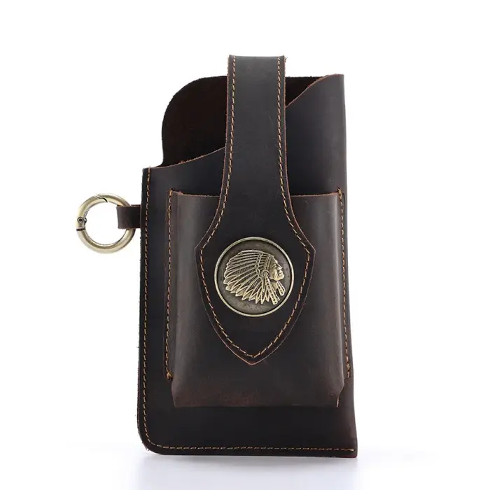 Sac de téléphone portable en cuir - Sac vintage