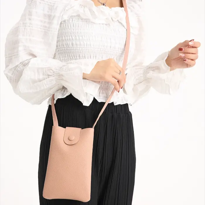 Petit sac à bandoulière sac de téléphone design femmes sac en cuir souple léger mode sac