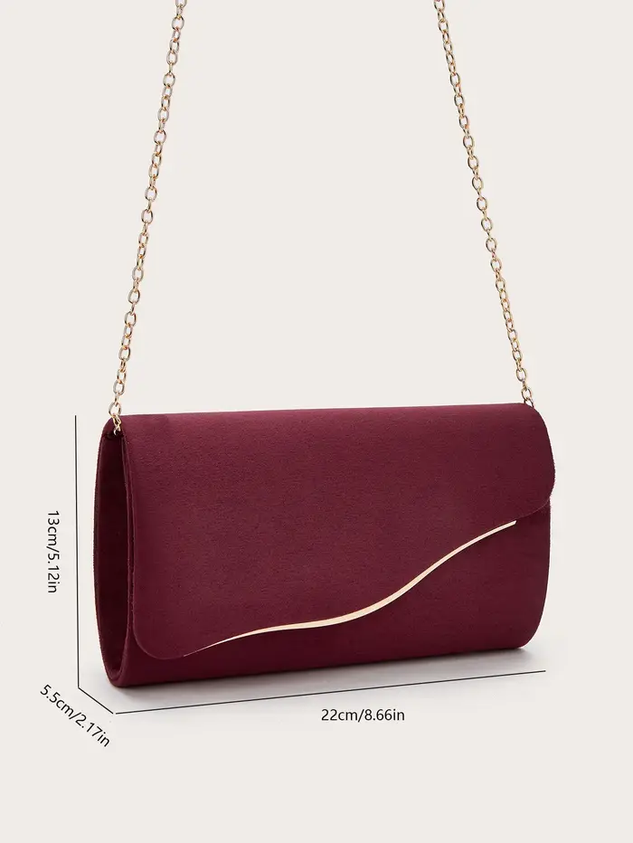 Pochette en velours tendance pour femme