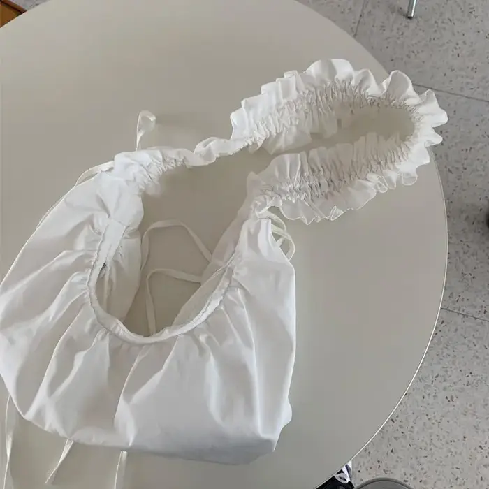 Sac de shopping pliable en dentelle pour femmes