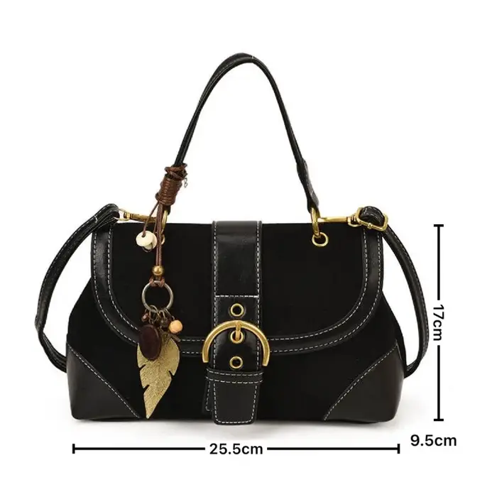 2025 nouvelles femmes automne et hiver élégant rétro daim sac à main exquis banlieue unique épaule décontracté luxe sac à bandoulière