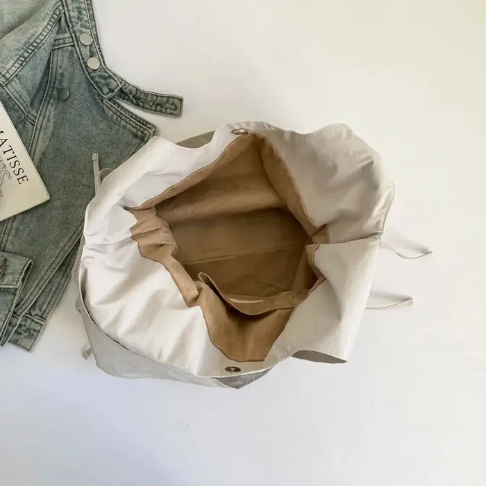 Nouveau Sac à Bandoulière Coréen 2026 Grande Capacité Décontracté Polyvalent Tendance Couleur Unie Sac à Main Style Urbain Doux
