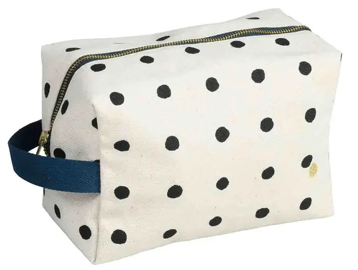 Trousse cube Mio Ecru L 14 X 22 X 11