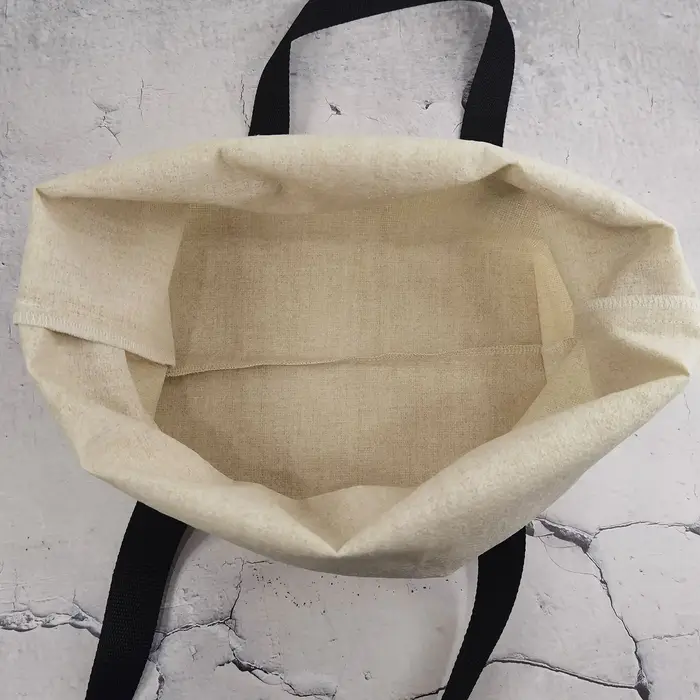 Sac fourre-tout en lin personnalisé pour femme