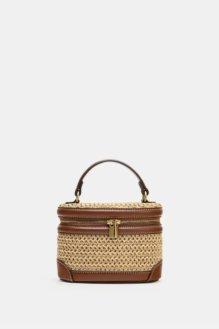 Sac femme en paille tressée printemps-été 2026