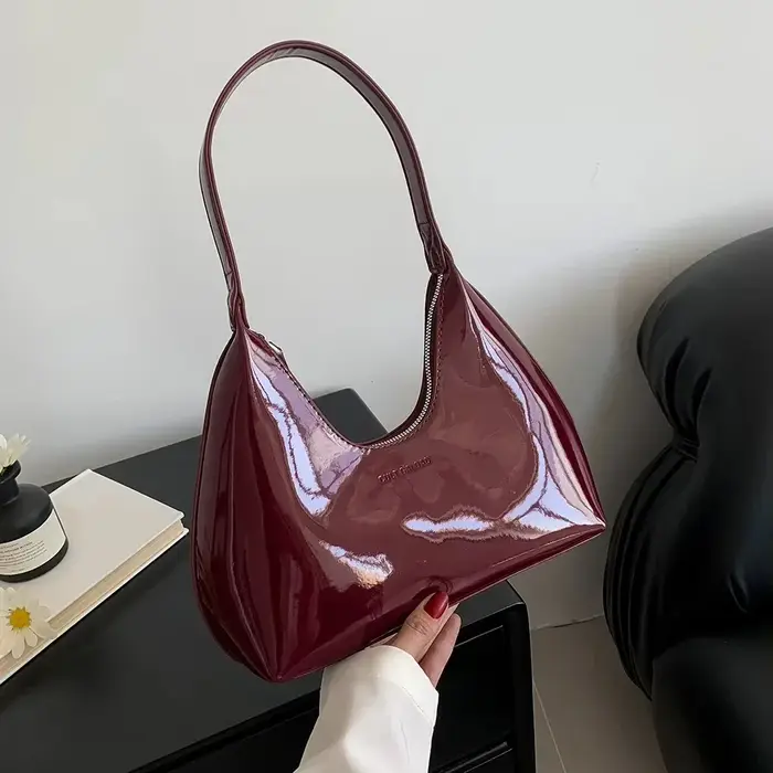 Sac à bandoulière bordeaux pour femmes