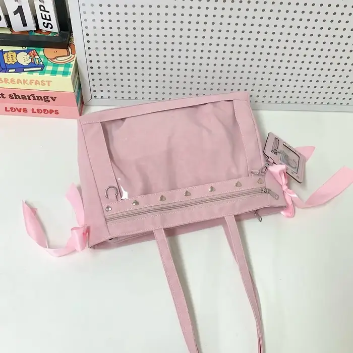 Sac à main Harajuku Y2K Ulzzang Ita Bag avec nœuds et rivets