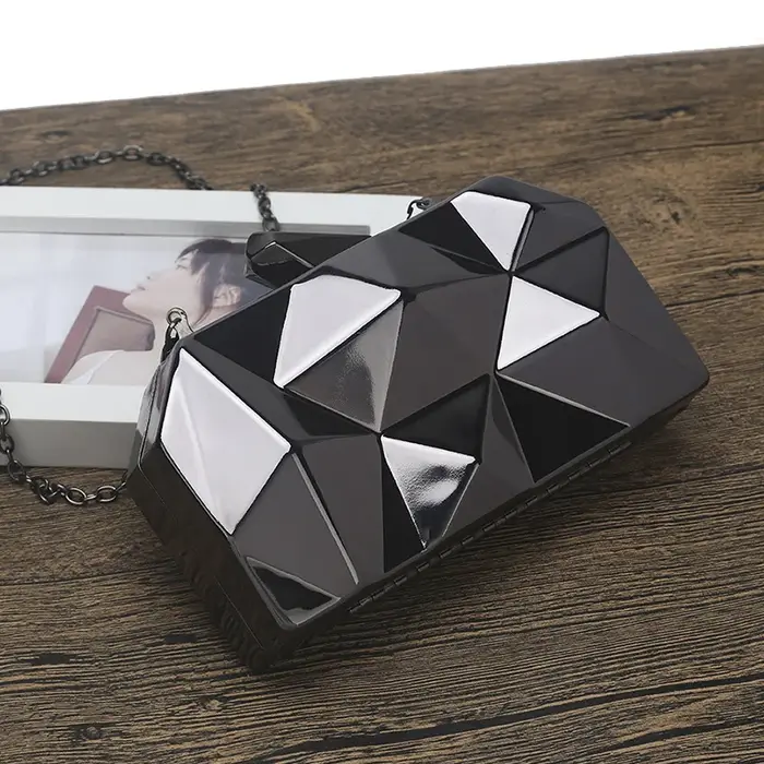 Luxe acrylique brillant boîte Mini pochette Banquet fête de mariage épaule bandoulière dîner sac concepteur pochettes de haute qualité