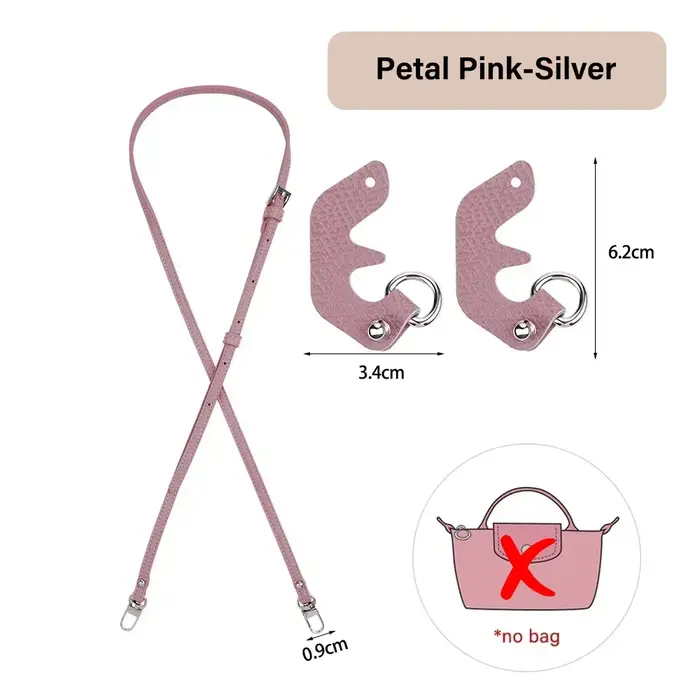 Sangle de sacs pour Mini sac Longchamp, sangle d'épaule boulette, accessoires de Conversion perforés pour sac sans poinçon Stra