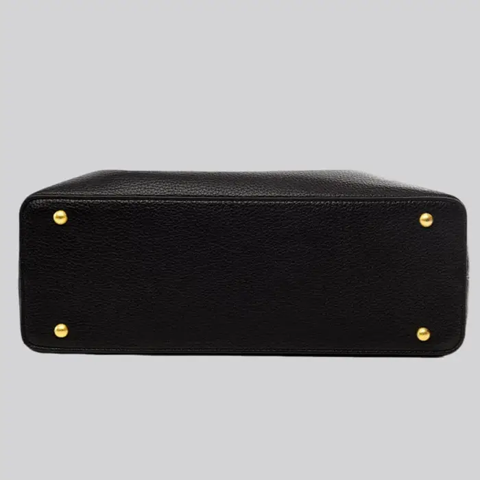 Sac fourre-tout élégant pour femme en cuir PU noir