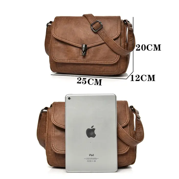 Sacs à main de luxe en cuir souple vintage pour femmes