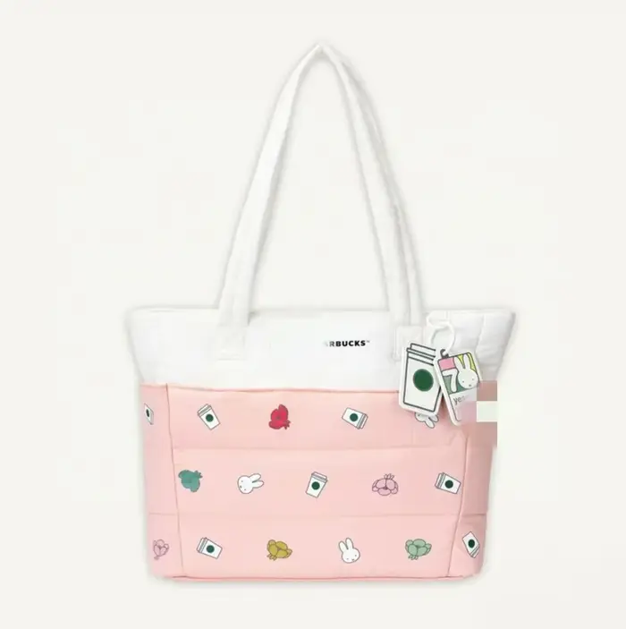 Sac fourre-tout Kawaii Miffy, sac à bandoulière portable de grande capacité avec imprimé Miffy migno
