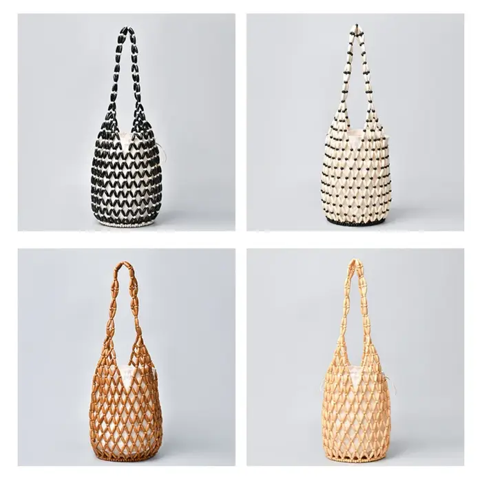 Sac à main tissé bohème tendance pour femme