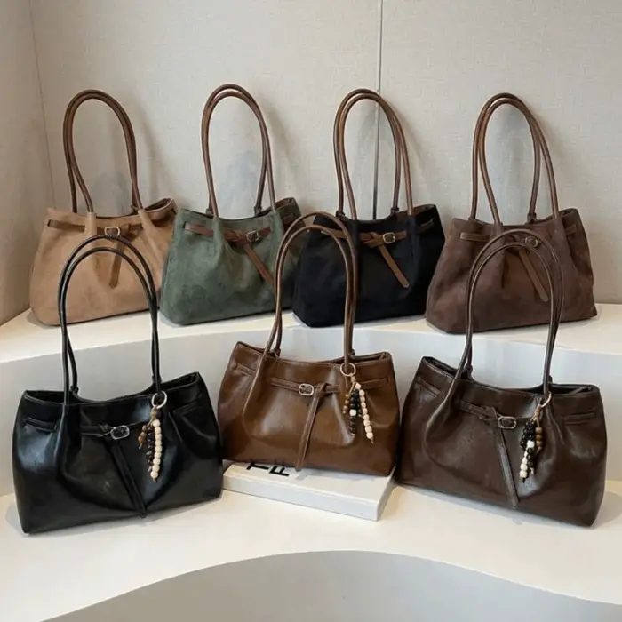 Sac à bandoulière en daim/cuir PU