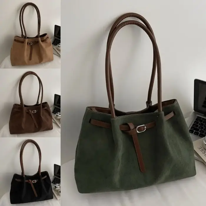Sac à bandoulière en daim/cuir PU