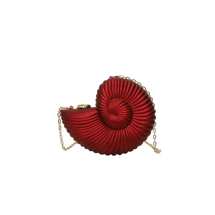 Sac de soirée en forme de coquillage avec personnalité, nouvelle mode été 2026, sac bandoulière à ch