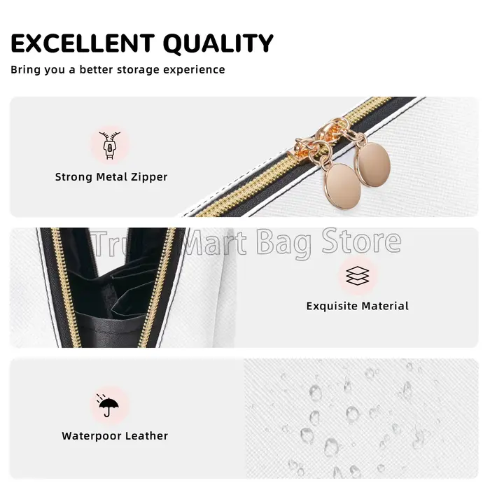 Trousse de maquillage en cuir imprimé William Instability pour femme
