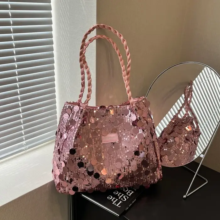 Nouveau Sac Fourre-tout Scintillant à Paillettes pour Femme
