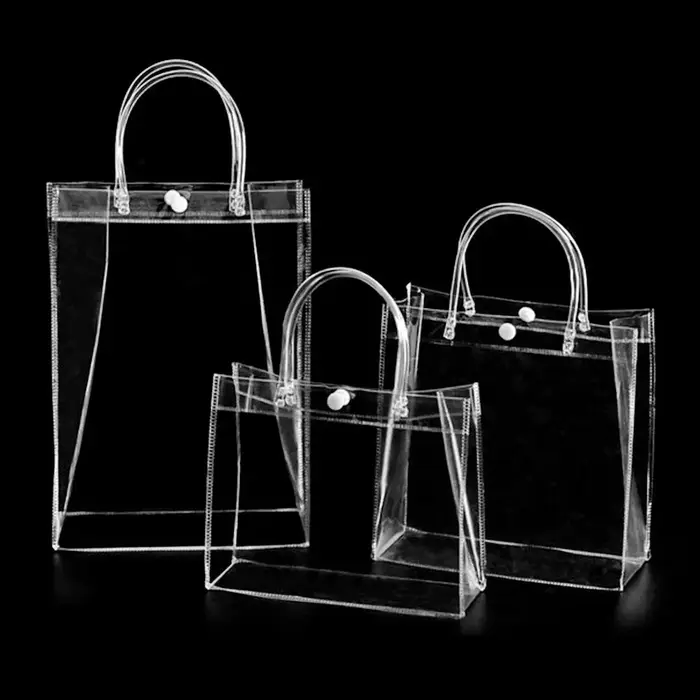 Sac à main en plastique PVC transparent de grande capacité