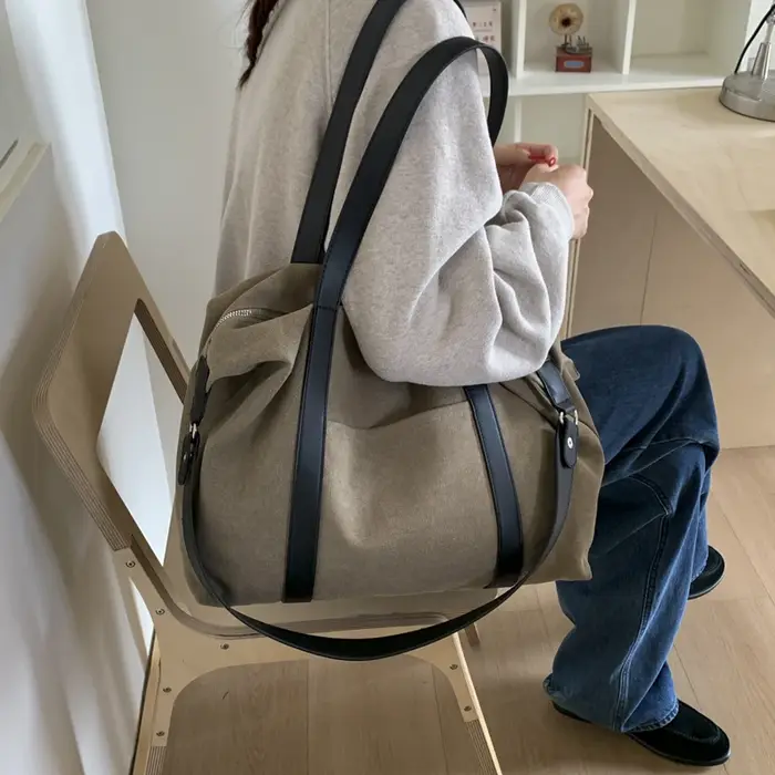 Sacs fourre-tout en Nylon de couleur unie pour femmes