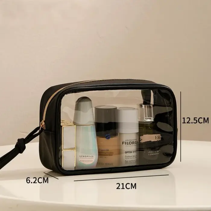 Sac de maquillage Transparent en PVC
