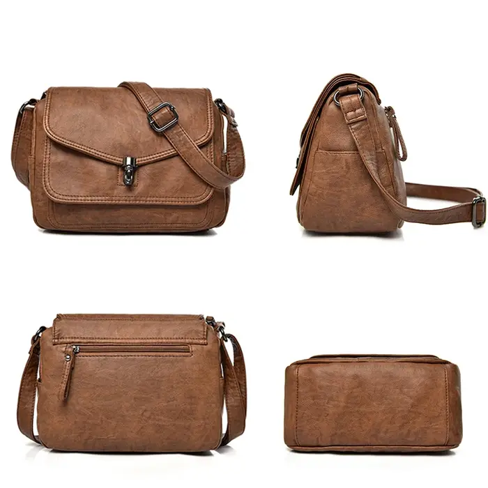 Sac à Main en Cuir de Marque de Luxe pour Femme