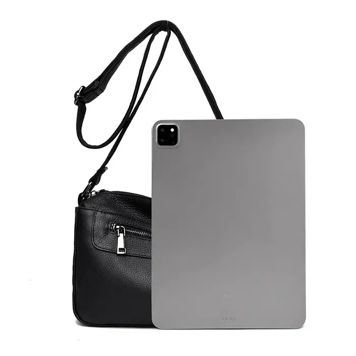 Sac à bandoulière en cuir véritable pour femmes