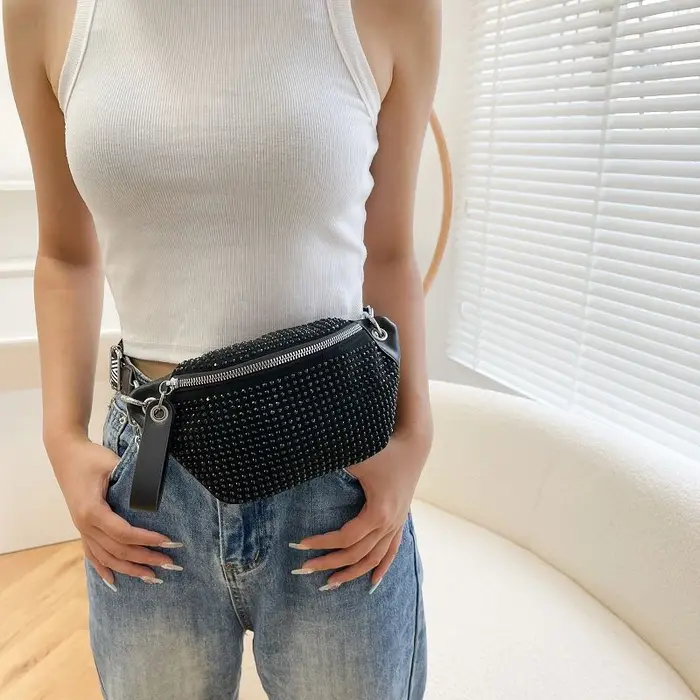 Sac banane vintage de luxe pour femme