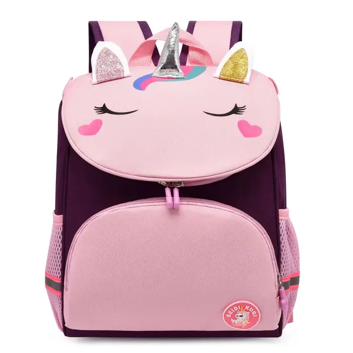 Sac à dos licorne personnalisé pour filles, sac à dos brodé avec nom personnalisé, sac à dos pour la