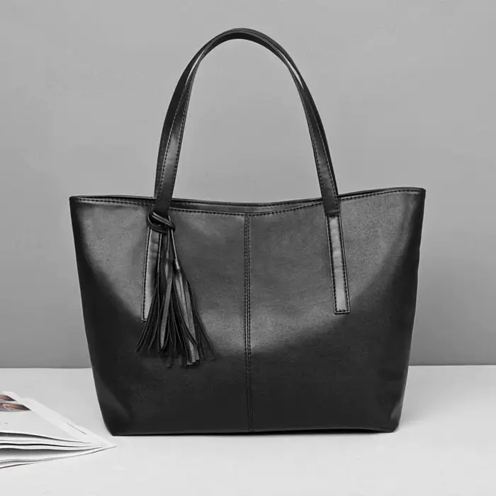 Dames grande capacité sacs à Main femmes rétro gland Design fourre-tout marque de luxe en cuir PU Sac à bandoulière
