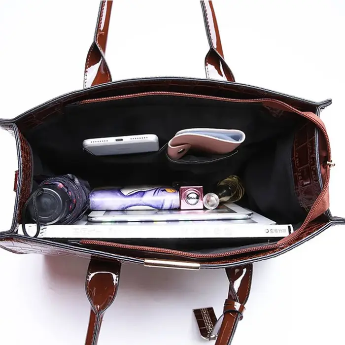 Sac à main de luxe motif Crocodile