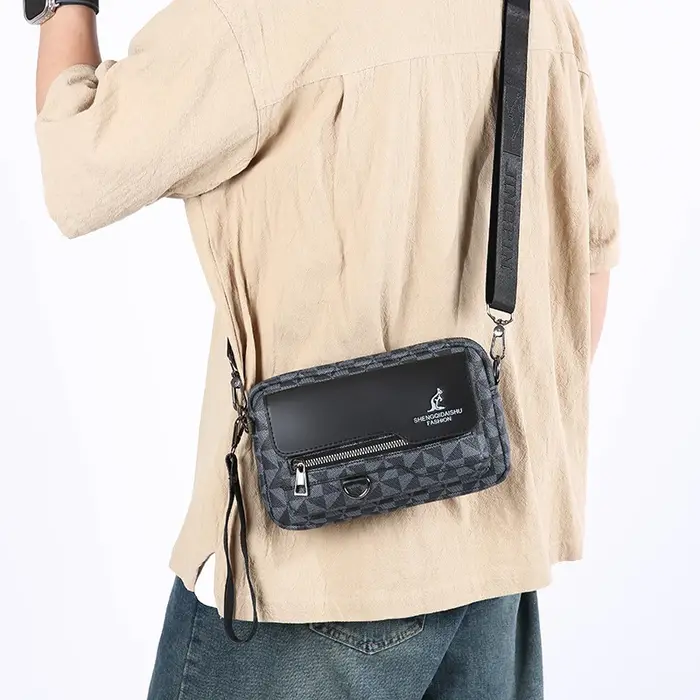 Pochettes en cuir PU pour hommes d'affaires