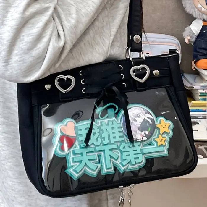 Sac bandoulière Ita Bag rouge petit format Italife avec ruban