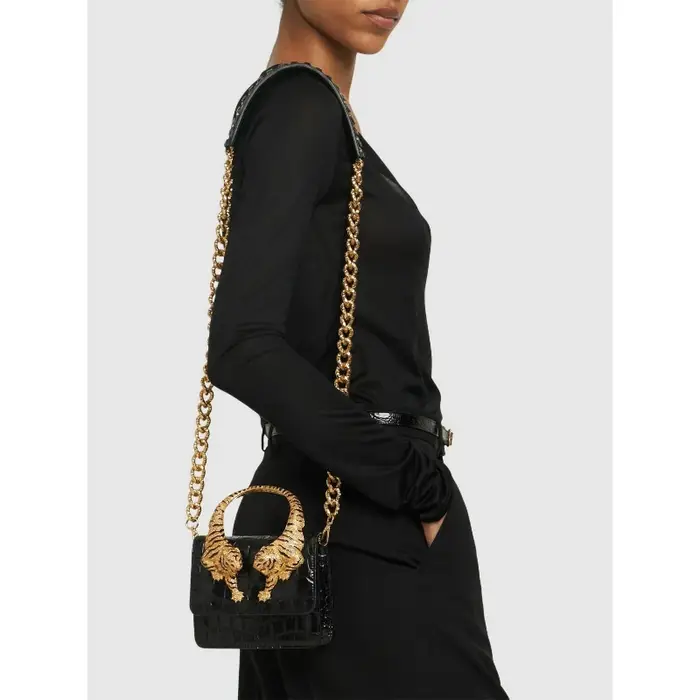 Sac à main Roar Croc en cuir véritable effet écaille de crocodile pour femme