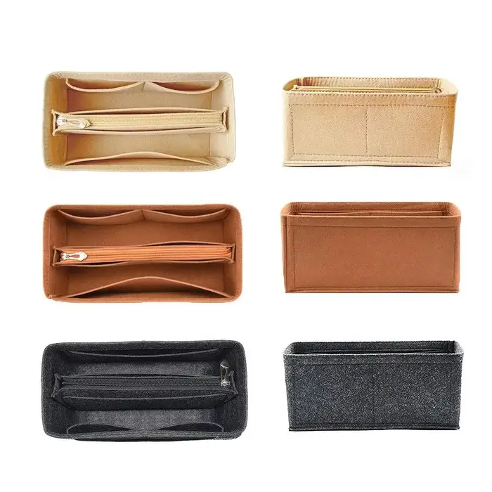 Nouveau organisateur de sac multi-poches pour Birkin25/30/35 sac intérieur sac de rangement sac à main en feutre insérer sac doublure sac