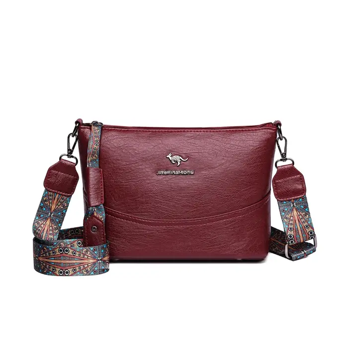 Sac à bandoulière en simili cuir pour femmes à la mode