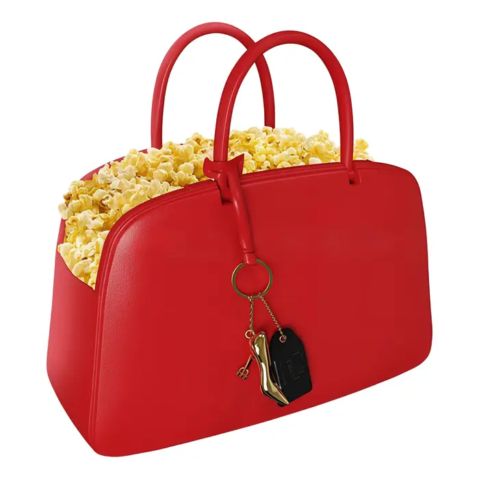Sac à main rouge en cuir PU