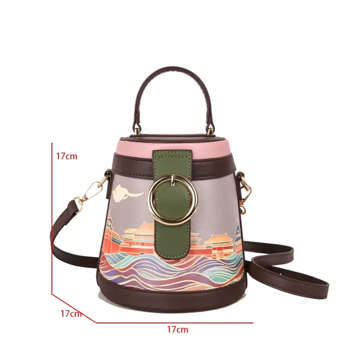 Nouveau sac seau petit fourre-tout dame concepteur Graffiti sac à main marque de luxe sac à bandoulière femme mode Mini