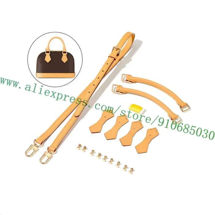 Pour concepteur Alma Nano sac femmes sac à main naturel Beige cuir poignées supports bandoulière sac pièces accessoires Kit de réparation