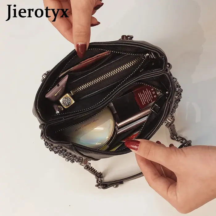 JIEROTYX – sac à main en cuir pour femmes