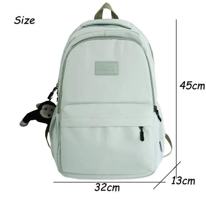 Sac à dos de couleur unie pour femmes