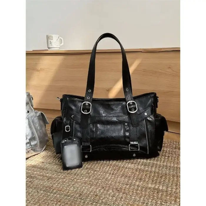JIAERDI doux Cool fille chaude sous les bras sac dames en cuir carré grande capacité sac fourre-tout femmes Harajuku Luxe sac à bandoulière Y2k