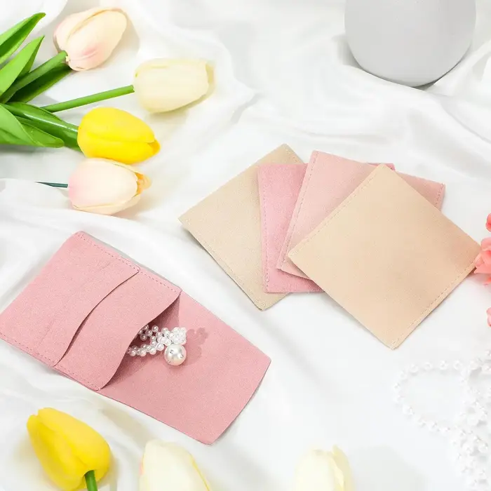 Pochette à bijoux en microfibre