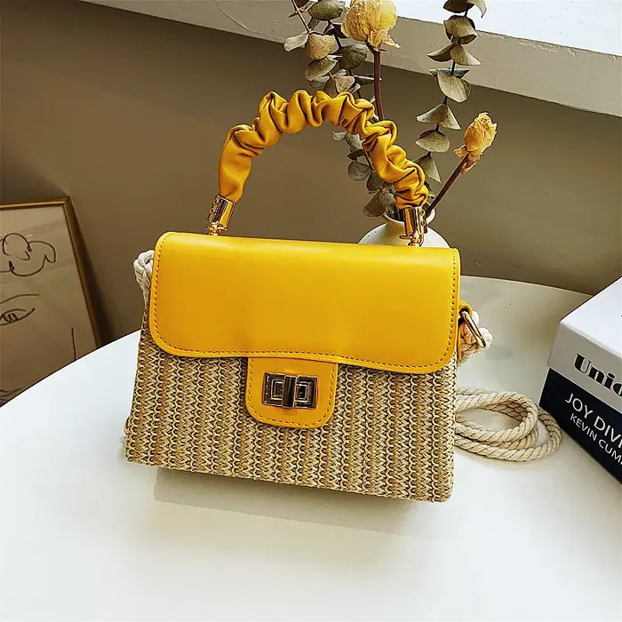 Sac de plage en paille pour femmes