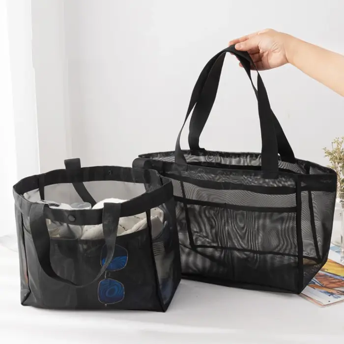 Sac à main en maille avec sac de rangement