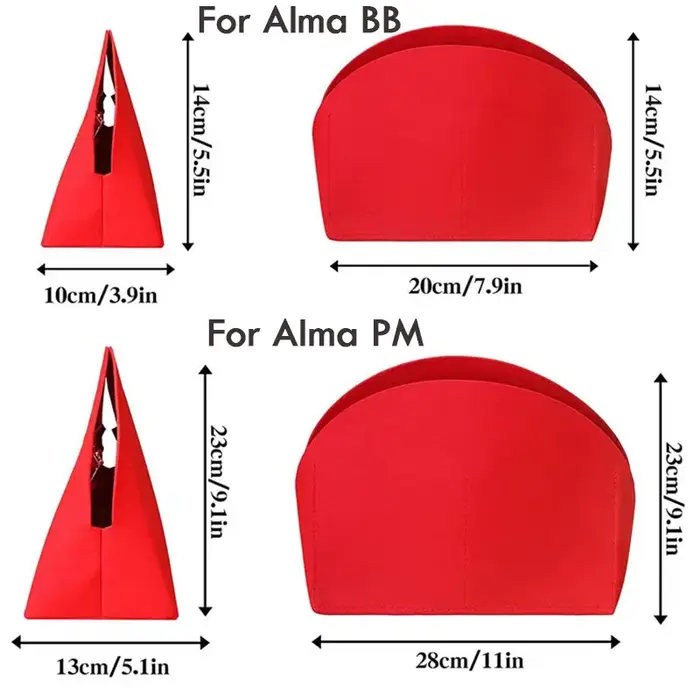 Pour Alma insérer sac organisateur maquillage petit sac à main